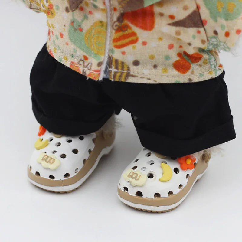 Chaussons de poupée Labubu 4,3 x 2 cm, accessoires décoratifs pour poupée Labubu, chaussures décoratives pour poupée de 15 cm, jouets pour enfants, cadeau