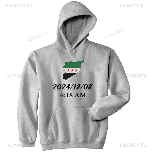 Damascus Syria Classic Hoodie 2025 Women Men Harajuku Aesthetic Hoodies Autumn Winter Clothes Pullover Sweatshirt Vintage Tops - Lootquake