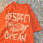Respect The Ocean Green Turtle T Shirt Men Oversized Clothes Hip Hop Breathable Short Sleeve Harajuku Summer Cotton T-Shirt - Lootquake