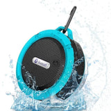 Altavoz Bluetooth inalámbrico impermeable con ventosa para deportes al aire libre, mini subwoofer para ducha, coche, teléfono inteligente, micrófono TF C6