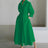Autumn Dress Long Sleeve Dot Print Elegant Maxi Dresses For Women 2023 White Casual V Neck Shirt Party Long Dress Robe Femme - Lootquake
