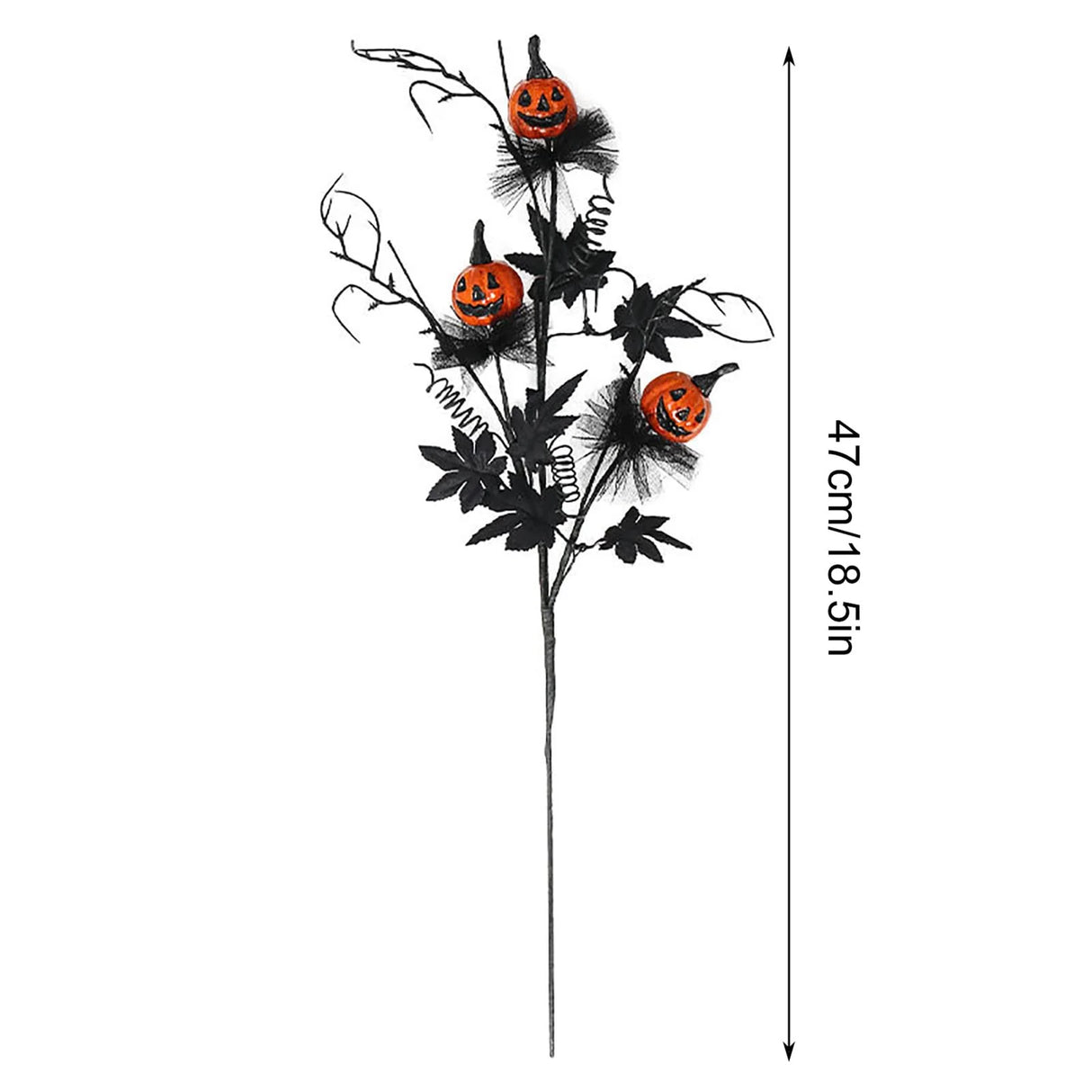 2025 Halloween Decoration Flower Black Terrifying Pumpkin Head Bouquet For Teapoy Dining Table Fireplace Home Party Decor Props