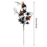 2025 Halloween Decoration Flower Black Terrifying Pumpkin Head Bouquet For Teapoy Dining Table Fireplace Home Party Decor Props