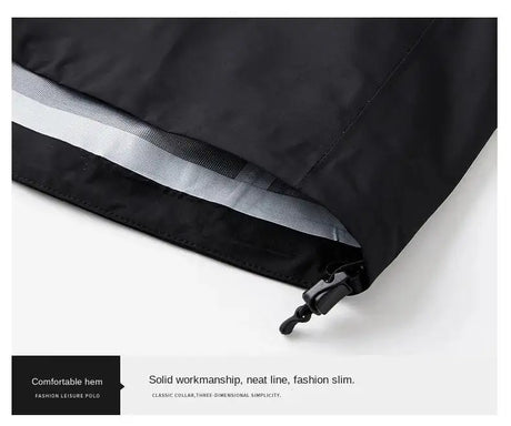 Jacket Men's Sports Casual Soft-shell Zipper Pocket Water Repellent Windbreaker New Autumn Functional Camping Hooded Raincoat - Lootquake
