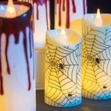 Bougie électronique amusante pour Halloween, décoration d'intérieur, lampe LED, arrangement créatif, veilleuse