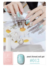 MIANEL 1-12pcs 12ML Mother-of-pearl Textured Gel Nail Polish With Aurora Effect, 2025 New Japanese-style Summer Top Selling