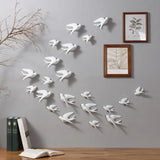 Estatuas de animales pequeños, esculturas modernas de pájaros adorables, adornos para el hogar, para la oficina, el escritorio y el estante.