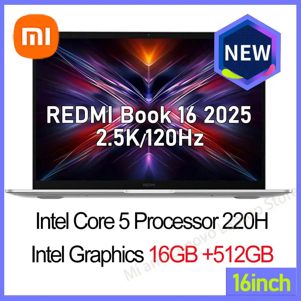 Xiaomi Redmi Book 16 2025 C5-220H Pantalla 2.5K 120Hz / Redmi Book 14 2025 C5-220H Pantalla 2.8K 120Hz