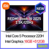 Xiaomi Redmi Book 16 2025 C5-220H Pantalla 2.5K 120Hz / Redmi Book 14 2025 C5-220H Pantalla 2.8K 120Hz