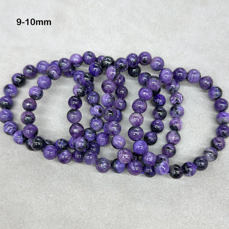 Wholesale Natural 9mm 11mm 12mm 13mm Charoite Smooth Round Loose Beads For Jewelry Making DIY Bracelets Necklace Strand Gift - Lootquake