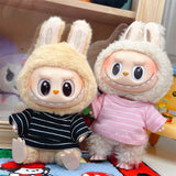 Labubu Clothing V1 V2 Labubu Baby Clothes Multi Color Versatile Short Sleeve Top Cute Cartoon Doll Clothes Children'S Gifts Toys