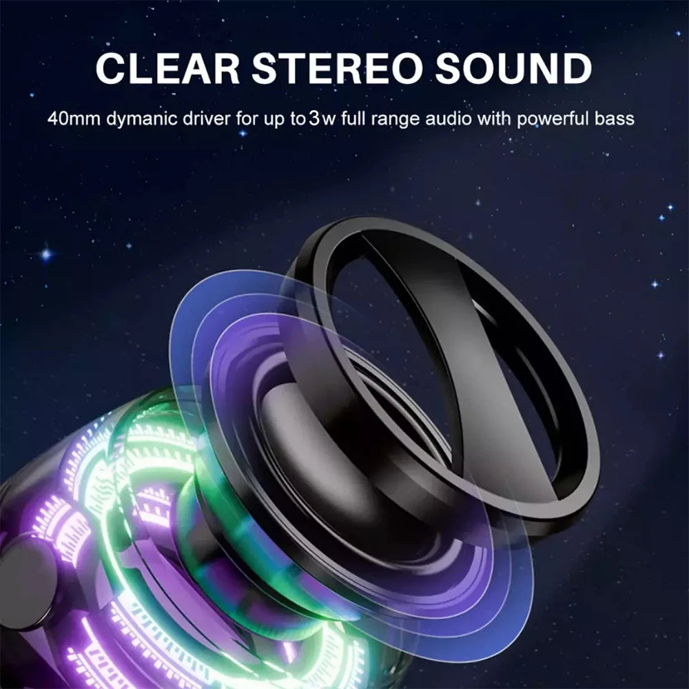Enceinte Bluetooth portable G200, éclairage RGB, haut-parleur magnétique BT5.3, mini caisson de basses, autonomie de 7 heures, support pour téléphone