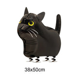 Halloween Theme Standing Balloon Pumpkin Haunted House Spider Cat Foil Balloon Happy Halloween Decor Supplies Kids Gifts