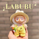 Vêtements de poupée Labubu Big Into Energy, combinaison d'été de remplacement avec chapeau de paille et ceinture pour Ropa Labubu