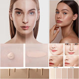 Fond de teint bionique 4 en 1, anti-cernes liquide, hydratant, couvrance totale, longue tenue, waterproof, spectre SPF50+, imite les couleurs