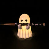 Glowing Ghost Night Light with Warm Light, Cute Halloween Table Decor for Bedroom Desk - Festive Desktop Ornament