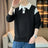 Long Sleeve Baggy Korean Autumn Male Sweatshirts Luxury Winter Harajuku Fashion Pullover Elasticity Elegant New Mens Polo Shirts - Lootquake