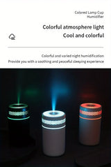 250ML Car Air Humidifier Portable Mini Spray Mist Humidifier with LED Light USB Powered Essential Oil Difffor Bedroom and Travel