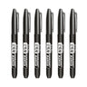 6PCs/Set Permanent Marker Pen Fine Point Waterproof Markers Thin Nib Crude Nib Black Blue Red Ink 1.5mm Fine Color Marker Pens