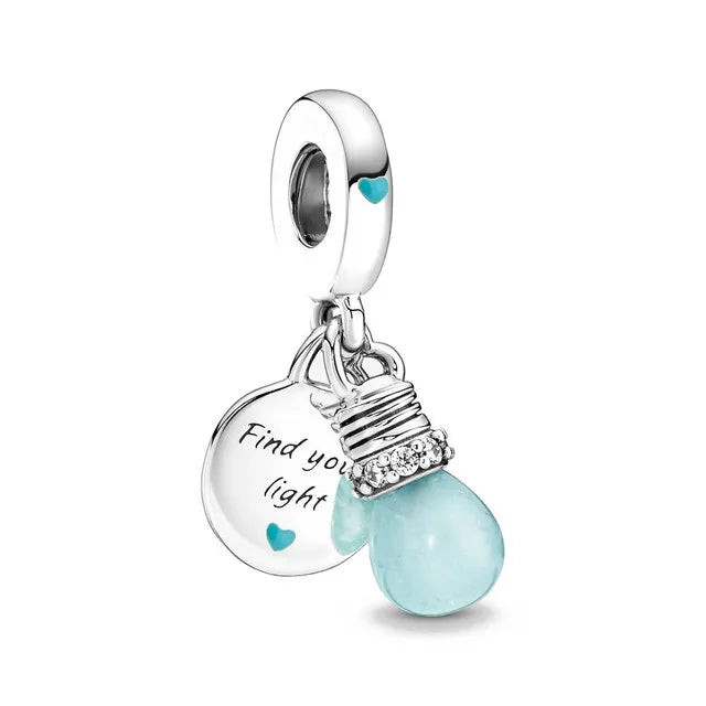 Dije de plata de ley 925 con forma de café, vino tinto, cafetera, copa de champán, compatible con pulseras colgantes originales, joyería DIY para mujer.