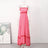 Striped Contrasting Colors Long Dress Women Spaghetti Strap High Waist Backless Party Evening Dresses Female Sleeveless Spring - Lootquake
