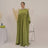 Plain Abaya Muslim Long Dress Women Balloon Sleeve Casual Islamic Clothing Dubai Turkish Modesty Kaftan Ramadan Eid - Lootquake
