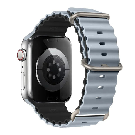 Silicone Strap For watch band 44mm 40mm 49mm 45mm 41mm 38mm accessorie correa bracelet iWatch Ultra 2 series 7 6 5 se 8 9 - Lootquake