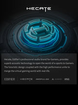 Enceinte Bluetooth portable Edifier HECATE G200, éclairage RGB, haut-parleur magnétique BT5.3, mini caisson de basses, autonomie de 7 heures, support pour téléphone