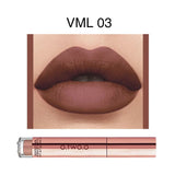 O.TWO.O 12 colores Lápiz labial mate aterciopelado de alta calidad Maquillaje de labios de larga duración Resistente al agua Fácil de usar Brillo labial líquido mate