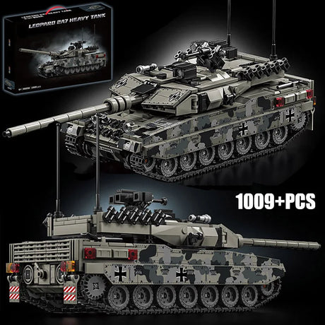Military WW2 MOC Leopard 2A7 Army Main Battle Tank Soldiers Building Blocks Bricks M1 T90M Tank Set For Children Boys Gifts - Lootquake