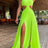 2024 Fashion New Women's Sexy Vacation Dress Solid Long Dress Cut Out Exposed Waist High Slit Suspender Long Skirt - Lootquake