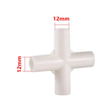 PVC Connector Inne Diameter 12mm Straight Elbow Tee 4-Way Joint 60/90/120/135 Degree Tee Garden Pipe Adapter DIY Tent Fittings - Lootquake