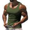 American Vest, Summer Europe And The United States Men Stretch Sports Gym Training, Tight Hurdle Sleeveless Top Solid Color Vest