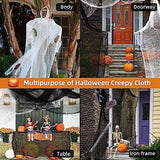 Halloween Creepy Cloth Halloween Black Spooky Scary Creepy Gauze Cloth Decor Creepy Cloth Halloween Decorations Durable