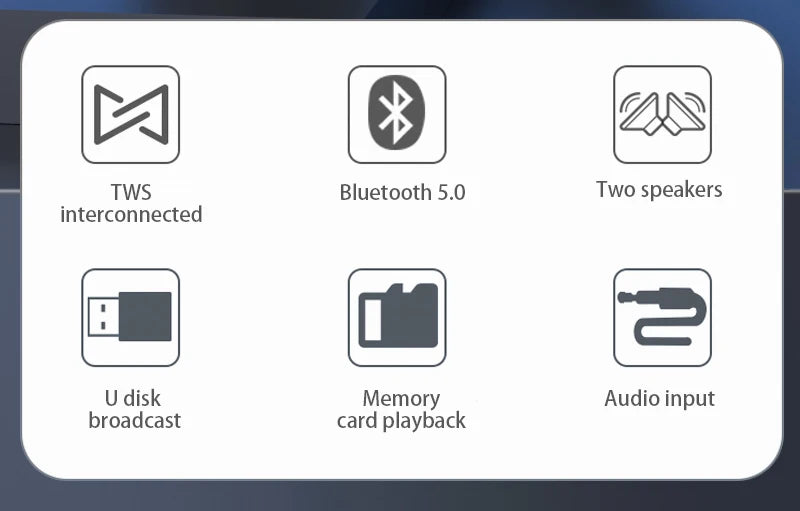 S11 Altavoz Bluetooth Pequeño Reproductor de Música Estéreo USB Tarjeta TF Hogar Deportes al Aire Libre Portátil Teléfono Móvil Coche Subwoofer Batería Grande