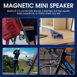 Minialtavoz Bluetooth portátil G200 con iluminación RGB, altavoz magnético BT5.3, minicaja de sonido, 7 horas de reproducción, soporte para teléfono, novedad de 2025