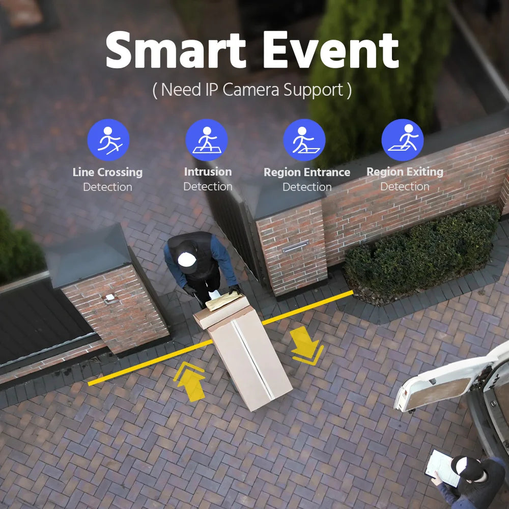 Grabador de video ANNKE 8CH 12MP POE 4K H.265+ NVR para videovigilancia de seguridad con cámara IP POE de 2MP, 4MP, 5MP, 6MP y 8MP con disco duro de 1TB