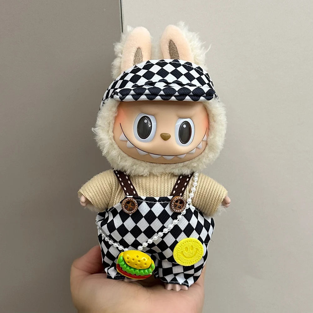 Tenue de mini-poupée Labubu Fashion - Tenue de sport élégante et décontractée pour Labubu Idol V1 V2 de 17 cm - Accessoire cadeau pour collectionneur