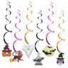 Halloween Party Paper Garland Bat Pumpkin Banner 2025 Happy Halloween Party Decoration for Home Trick or Treat Hanging Pendants