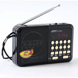 Enceinte Bluetooth portable, radio FM stéréo, sans fil, lecteur de carte TF USB, rechargeable, avec récepteur FM stéréo