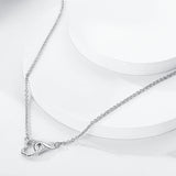 Silver Plated Women Link Chain Fine Necklace Fit Mini Dangle Charms DIY Fashion Pendant Collar - Lootquake
