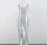 Women's Dresses Fashion Summer Suspender Backless Glitter Long Dress for Women - Lootquake