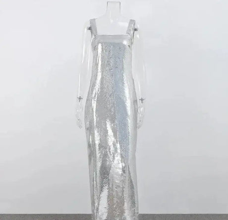 Women's Dresses Fashion Summer Suspender Backless Glitter Long Dress for Women - Lootquake