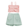 Adorable Baby Girl Sleeveless Top and Shorts Set with Cute Butterfly Print for Summer Outfit 2 Pieces Set - Lootquake