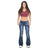 Strecth Jeans Washed Mid Waist Denim Flare Pants Women Streetwear Floor Length Pockets Denims Autumn Female Vintage Trousers - Lootquake