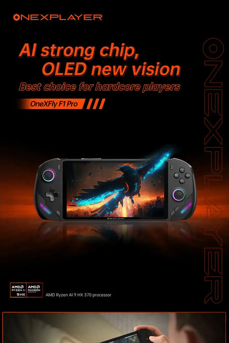 OneXPlayer OneXFly F1 Pro AMD 8840U AI 9 365 HX 370 OLED 144Hz 7" Screen PC Game Console Handheld 3A Steam Play Laptop Windows11 - Lootquake