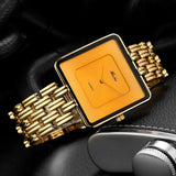 MISSFOX Brand Wristwatch Minimalist Fashion Quartz Watches Classic Design Square Dial Waterproof Stainless Steel Watch For Gift - Lootquake