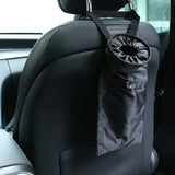 Car Garbage Bin Oxford Cloth Black Auto Trash Bag Hanging Seat Back Storage Bag Trash Can Organizer Car Accessories Interior