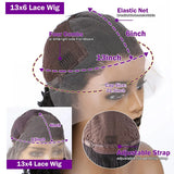 250% Density 30/40 Inch 613 Honey Blonde Body Wave 13x6 HD Transparent Lace Frontal Wigs Brazilian Remy Human Hair