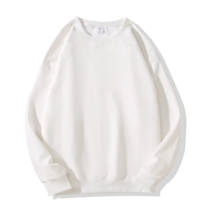 Solid Colors Men's Crewneck Sweatshirt,Cotton-blend Pullover - Lootquake